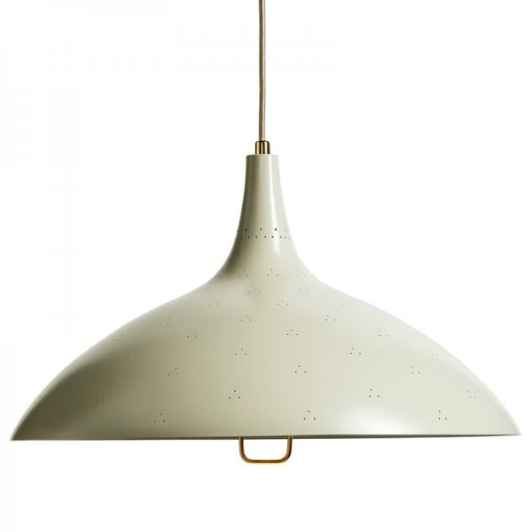 【GUBI】デンマーク・北欧デザイン照明「Tynell 1965 pendant, FDS 15 Years」ペンダントライト シルクグレー（Φ460×H260mm)