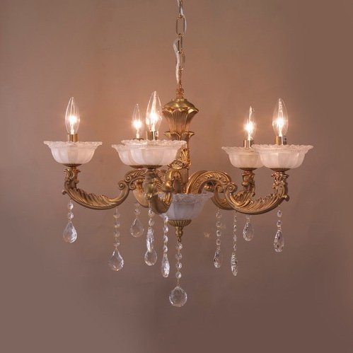 クラシカルシャンデリア カルチェラタン 5灯コッパー（W580×H470mm）