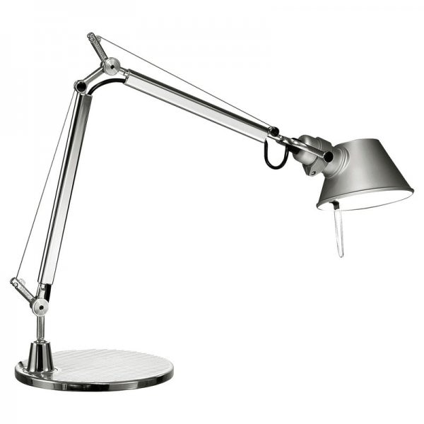 【Artemide】「Tolomeo Micro table lamp, aluminium」デザイン照明テーブルランプ アルミニウム (Φ170×D450-690×H370-730mm)