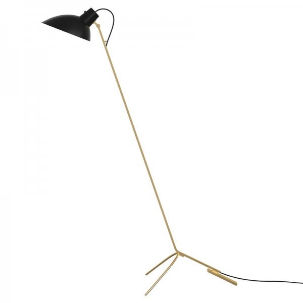 【Astep】「VV Cinquanta floor lamp, brass - black」デザイン照明フロアランプ ブラス-ブラック(W478×D1035×H1470mm)