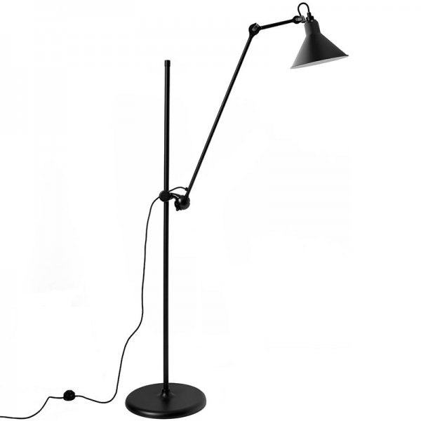 【DCW editions】「Lampe Gras 215 floor lamp, conic shade, black」デザイン照明フロアランプ ブラック(Φ210mm)