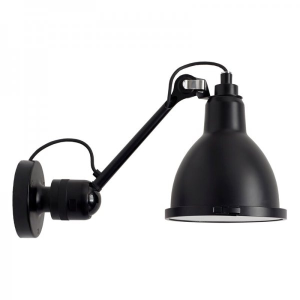 【DCW editions】「Lampe Gras 304 Classic outdoor lamp, round shade, black」デザイン照明 黒 (Φ140×D150×H140mm)