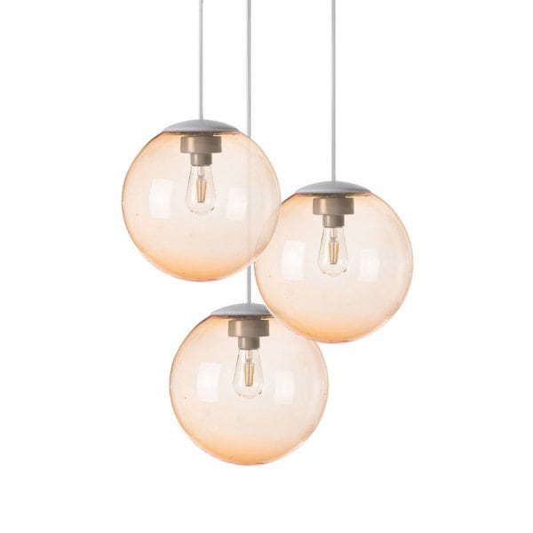 【Fatboy】「Spheremaker 3 pendant, light orange」デザイン照明ペンダントライト　3灯 ライトオレンジ(Φ250mm×3)