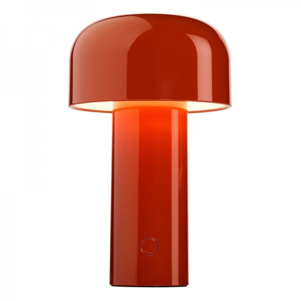 【Flos】「Bellhop table lamp, brick red」デザイン照明テーブルランプ ブリックレッド(Φ125×H210mm)