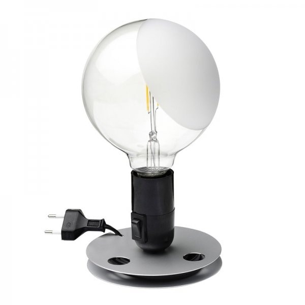 【Flos】「Lampadina table lamp, black」デザイン照明テーブルランプ ブラック(Φ125×H240mm)