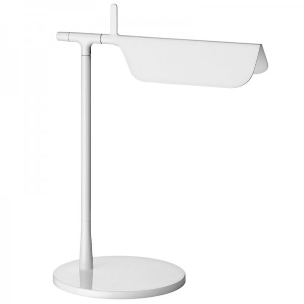 【Flos】「Tab T table lamp, dimmable, white」デザイン照明テーブルランプ ホワイト(Φ175×W273×H327mm)