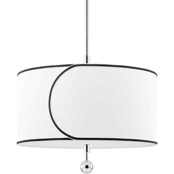 【MITZI】アメリカ・シェード ペンダントライト　「ZARA」クローム（W610×H500-1500mm）