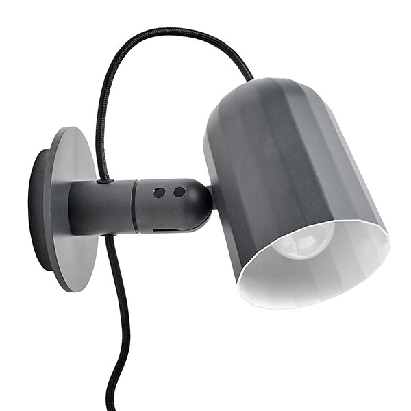 【HAY】「Noc Wall lamp, dark grey」ウォールランプ ダークグレー（Φ110×D230×H160mm）