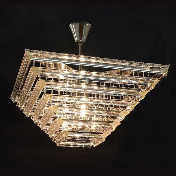 【WRANOVSKY】デザインシャンデリア「Livelli」 4灯(W500×H250mm)