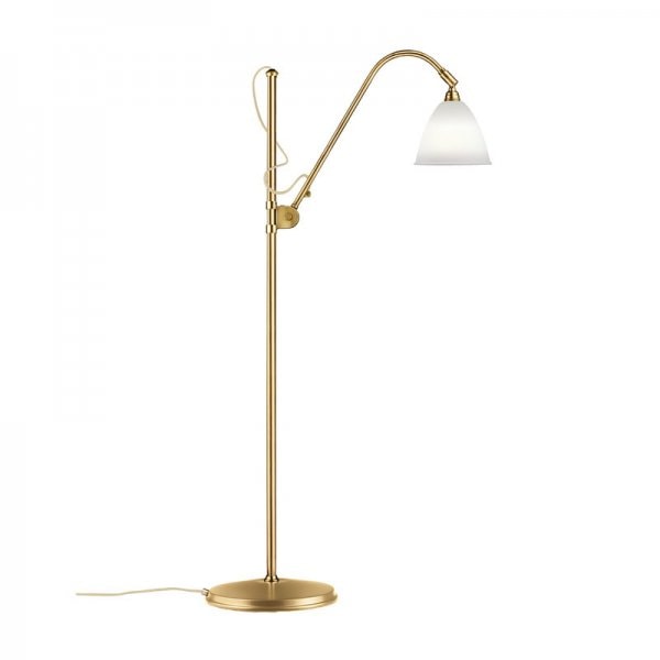 【GUBI】デンマーク・北欧デザイン照明「Bestlite BL3 floor lamp, S」フロアランプ ブラス-ボーンチャイナ(H1130-1520mm)