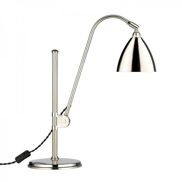 【Gubi】「BL1 table lamp, Bestlite 90 Anniversary Edition」テーブルランプ ニッケル(Φ210×H510-840mm)