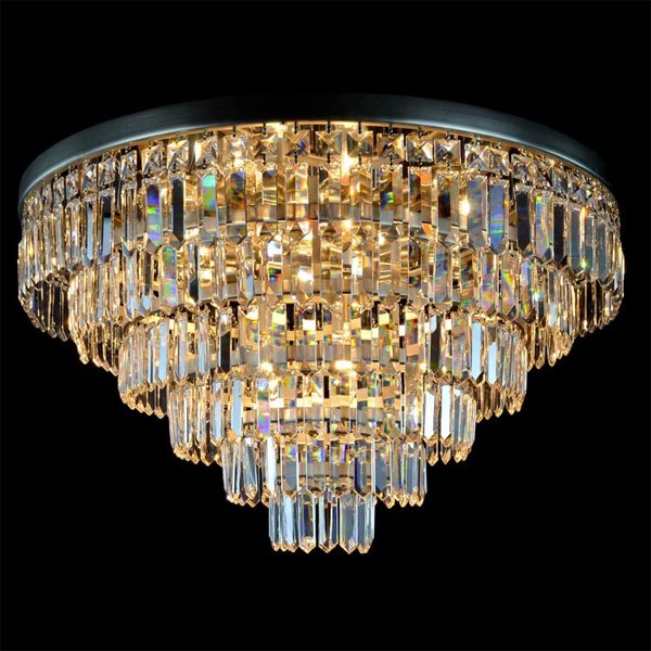 【WRANOVSKY】クリスタルシーリングシャンデリア「Porto」 12灯 (φ600×H430mm)