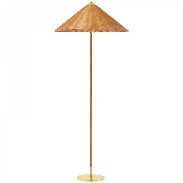 【GUBI】デンマーク・北欧デザイン照明「Tynell 9602 floor lamp, wicker willow」フロアランプ ウィッカーウィロウ(Φ630×H1540mm)