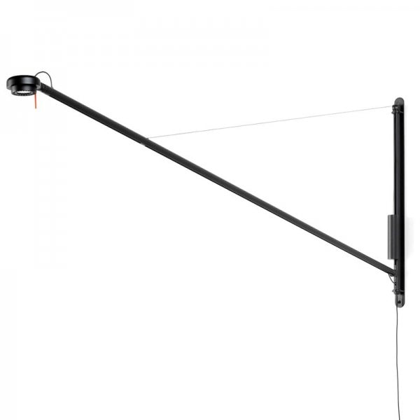 【HAY】「Fifty-Fifty wall lamp, soft black」ウォールランプ ソフトブラック（W75×D1870×H670mm）