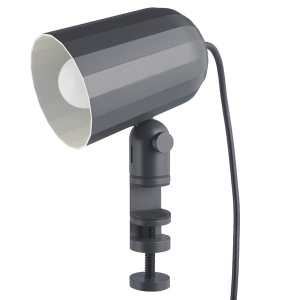 【HAY】「Noc Clamp clip lamp, dark grey」クリップランプ ダークグレー（Φ141×D102×H225mm）