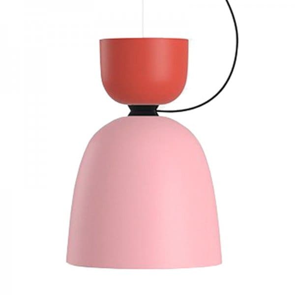 【Hem】「Alphabeta Uno pendant, coral red - pink」ペンダントライト コーラルレッド-ピンク（Φ156mm)