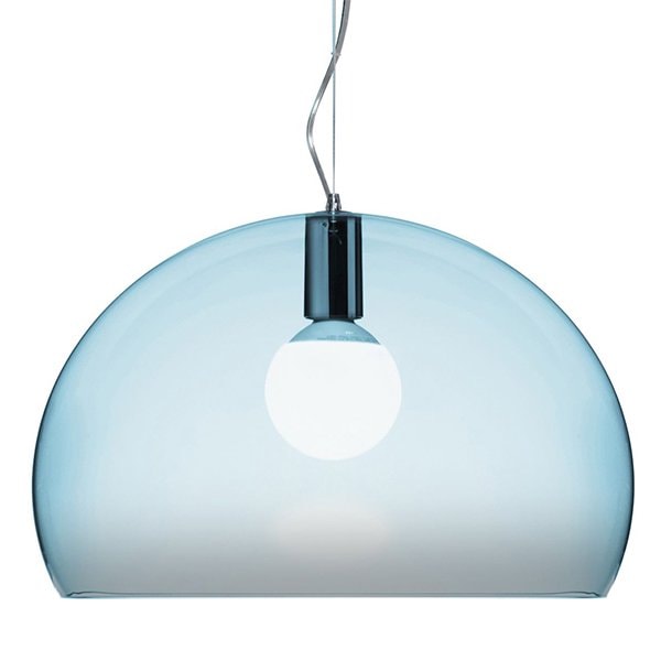 【Kartell】「FL／Y pendant lamp, light blue」ペンダントライト　ライトブルー（Φ520×H330mm)
