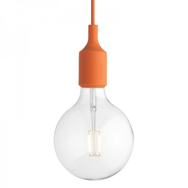 【Muuto】「E27 LED pendant, orange」ペンダントライト オレンジ（Φ125×H230mm)