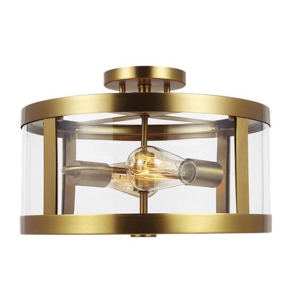 【GENERATION LIGHTING】アメリカ・FEISS Collection シーリングライト「Harrow」2灯(W380×H260mm)