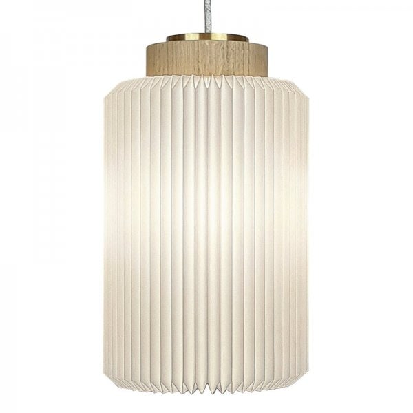 【LE KLINT】デンマーク・北欧デザイン照明「Cylinder 182 pendant, medium」ペンダントライト ライトオーク（Φ200×H370mm）