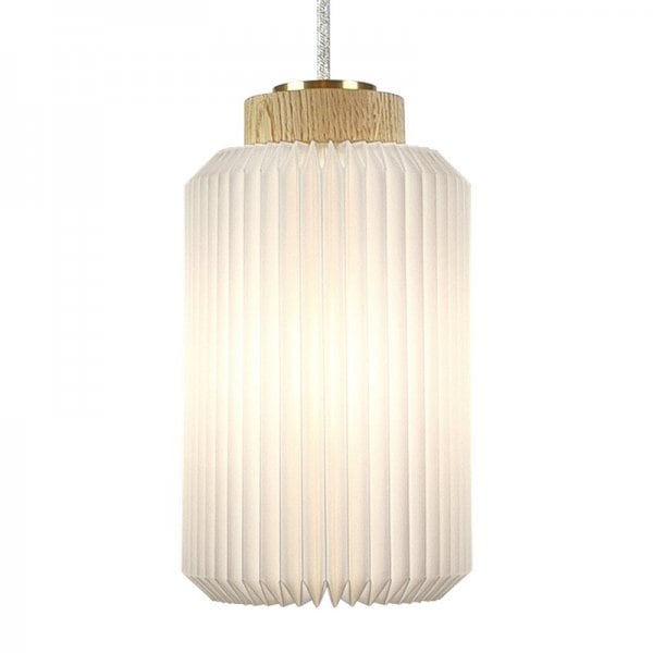 【LE KLINT】デンマーク・北欧デザイン照明「Cylinder 182 pendant, small」ペンダントライト ライトオーク（Φ140×H240mm）)
