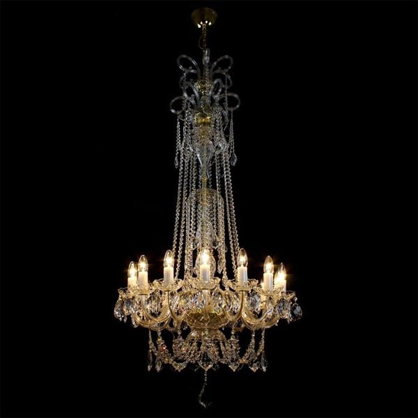 【WRANOVSKY】大型クリスタルシャンデリア「Princesse」 15灯 (W720×H1700mm)