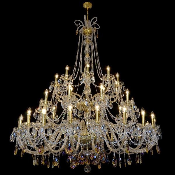 【WRANOVSKY】大型クリスタルシャンデリア「Princesse」 40灯 (W1600×H2000mm)