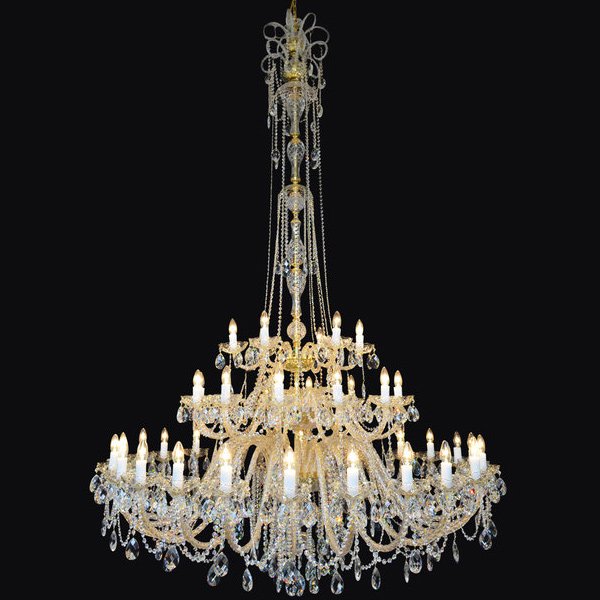 【WRANOVSKY】大型クリスタルシャンデリア「Princesse」 42灯 (W1540×H2500mm)