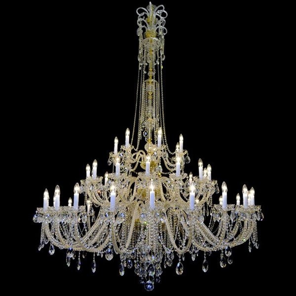 【WRANOVSKY】大型クリスタルシャンデリア「Princesse」 42灯 (W1750×H2500mm)
