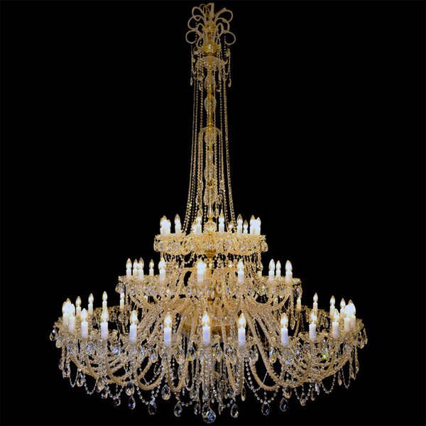 【WRANOVSKY】大型クリスタルシャンデリア「Princesse」 60灯 (W1750×H2500mm)