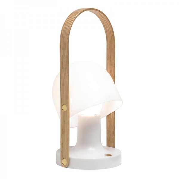 【Marset】「FollowMe lamp」コードレステーブルランプ ホワイト(Φ123×H288mm)