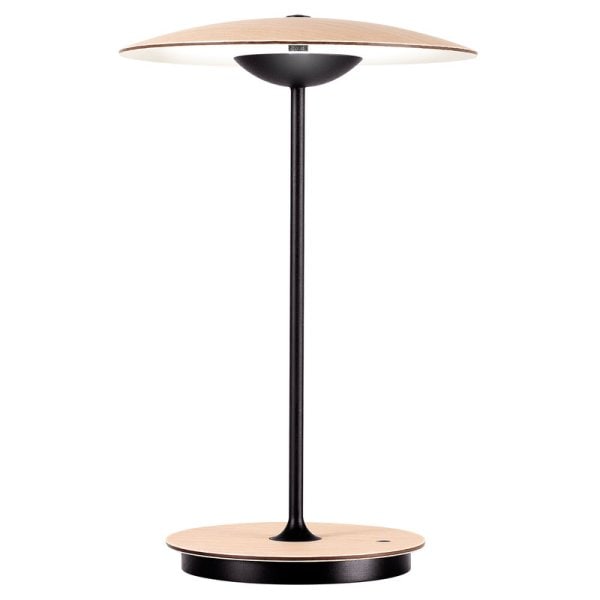 【Marset】「Ginger 20 M table lamp, oak - white」ポータブルテーブルランプ オーク(Φ195×H300mm)