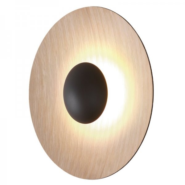 【Marset】「Ginger 32C wall／ceiling lamp, oak」ウォール／シーリングライト オーク（Φ320×D93mm)