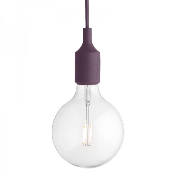 Muuto】「E27 LED pendant, burgundy, without canopy」ペンダント