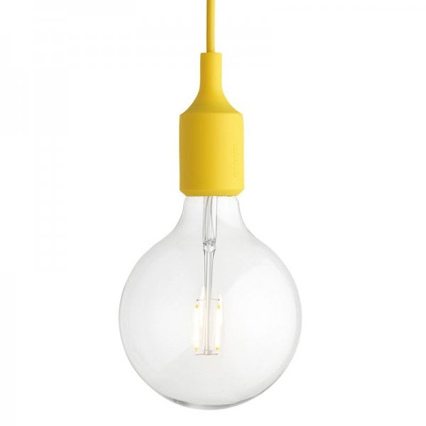 【Muuto】「E27 LED pendant, yellow」ペンダントライト イエロー（Φ125×H230mm)