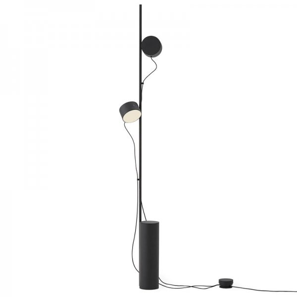 【Muuto】「Post floor lamp, black」フロアランプ ブラック(Φ95×H1362mm)