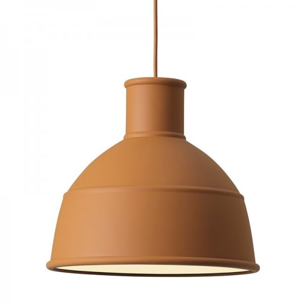 【Muuto】「Unfold lamp, clay brown」ペンダントライト クレイブラウン（Φ320×H300mm)