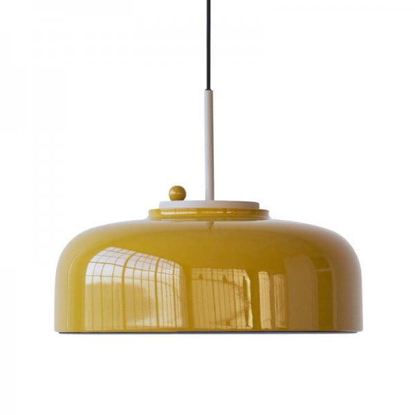 【PLEASE WAIT to be SEATED】「Podgy pendant lamp, turmeric yellow」ペンダントライト3灯 イエロー（Φ420×H270mm)