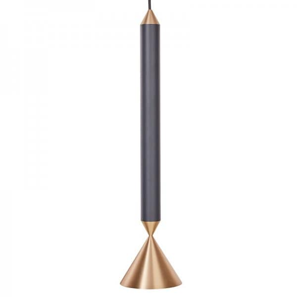 【Pholc】「Apollo 39 pendant, black - polished brass」ペンダントライト　ブラック-ポリッシュブラス（Φ125×H515mm)