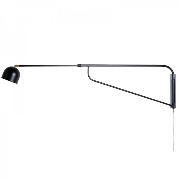 【Pholc】「Bellman wall lamp, black」ウォールライト ブラック（Φ160×D1300-2050×H460mm）