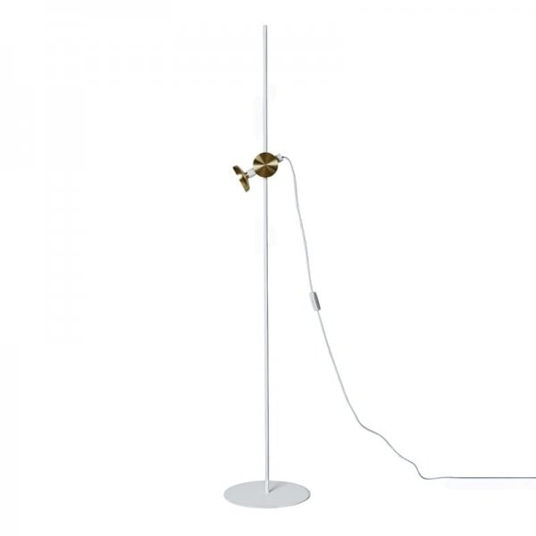【Pholc】「Blend floor lamp, white - brass」フロアランプ ホワイト-ブラス(Φ280×H1500mm)