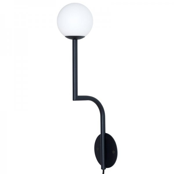 【Pholc】「Mobil 46 wall lamp, black」ウォールライト ブラック（Φ100×D163×H462mm）