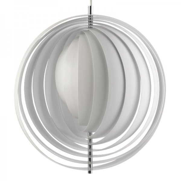 【Verpan】「Moon pendant 44,5 cm, white」デザイン照明 ホワイト（Φ445×H445mm)