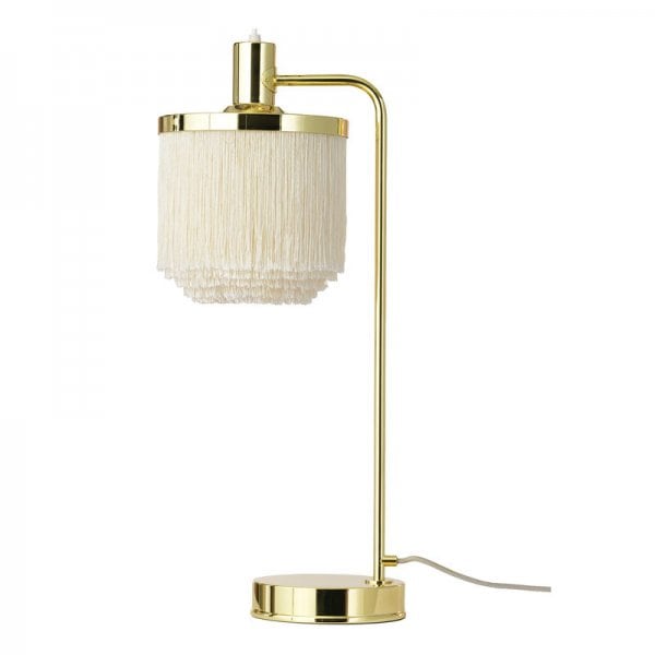 【Warm Nordic】「Fringe table lamp, cream white」テーブルランプ クリームホワイト(W200×D260×H610mm)