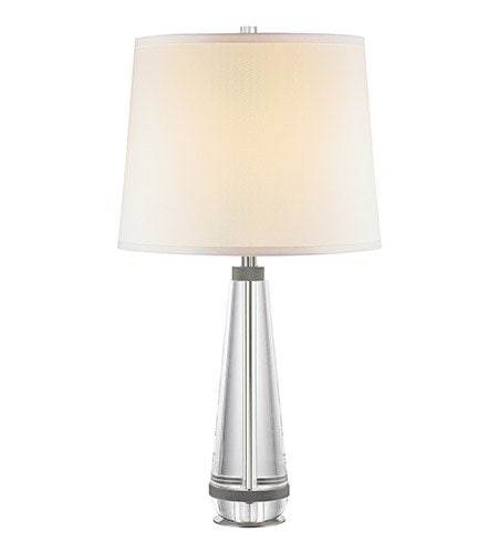 【Alora】アメリカ・Calista デザイン照明 テーブルライト1灯  ポリッシュドニッケル（W401×H723mm）