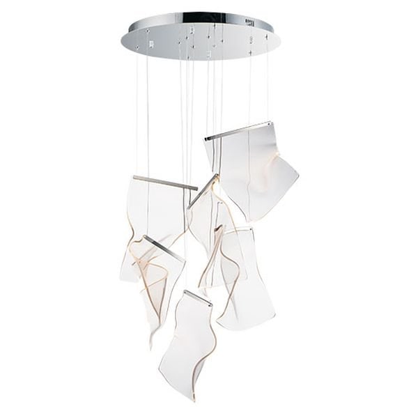 【ET2】アメリカ・シーリングペンダントライト「RINKLE」6灯（W550×L550×H360-3400mm）