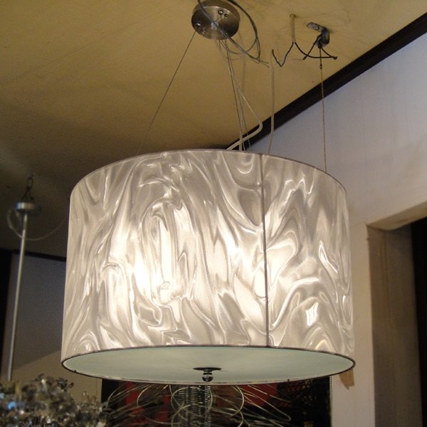 【ALABASTER】ホワイトシェードシャンデリア 4灯(W500×H300mm)