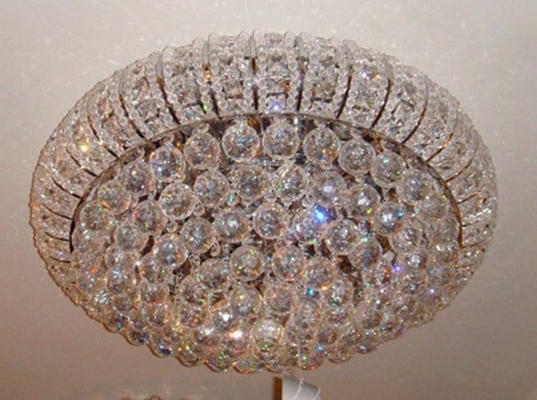 【LA LUCE】アスフールクリスタルシーリングシャンデリア 19灯(φ800mm)