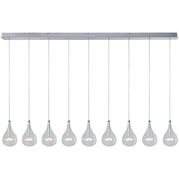 【ET2】アメリカ・シーリングペンダントライト「LARMES」9灯（W1420×L130×H200-3100mm）