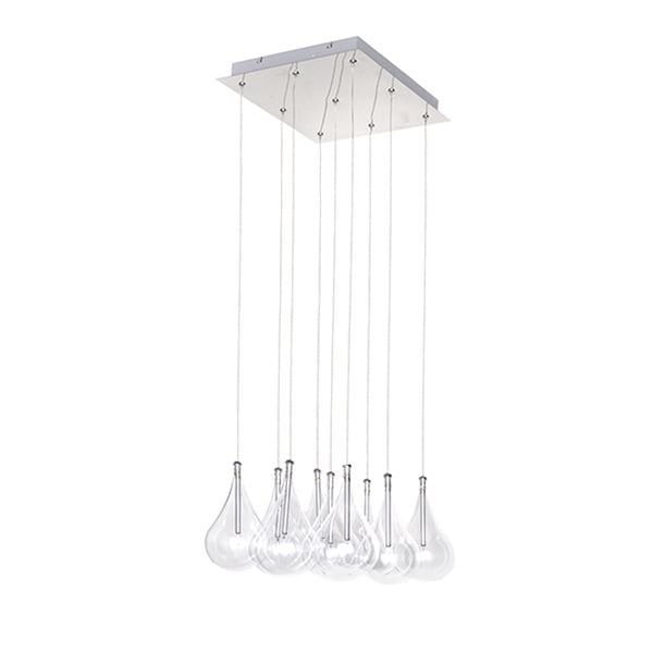 【ET2】アメリカ・シーリングペンダントライト「LARMES」9灯（W360×L360×H200-3100mm）